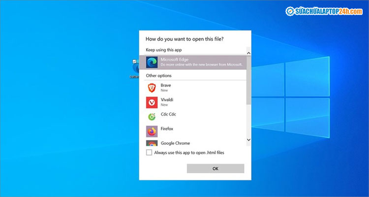 Kích đúp chuột để mở file báo cáo