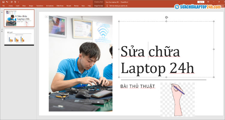 Chữ bị gạch đỏ trong Powerpoint