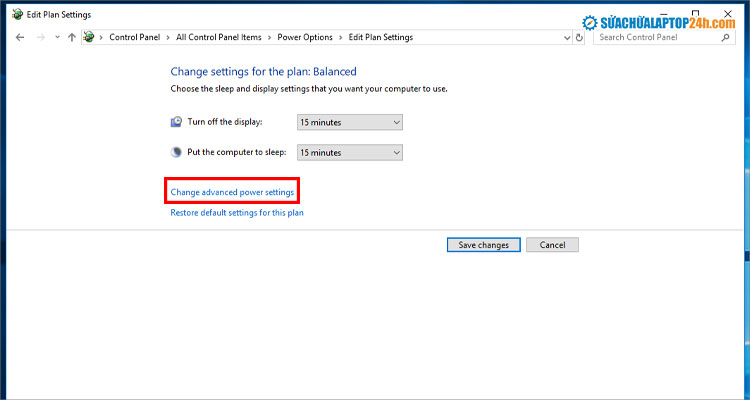 Thiết lập thời gian chờ trước khi máy tính chuyển sang Sleep
