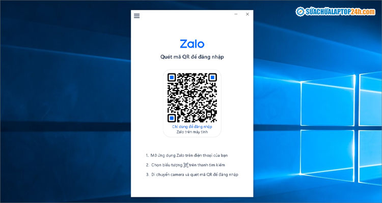 Chọn Quét mã QR/Với mã QR như hình