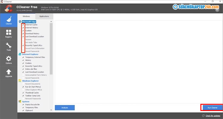 Thực hiện xóa file rác