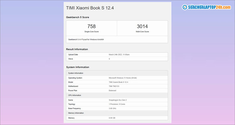 Điểm số ấn tượng trên Geekbench