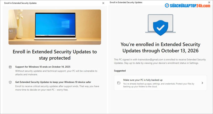 Bạn có thể gia hạn các gói cập nhật Windows 10