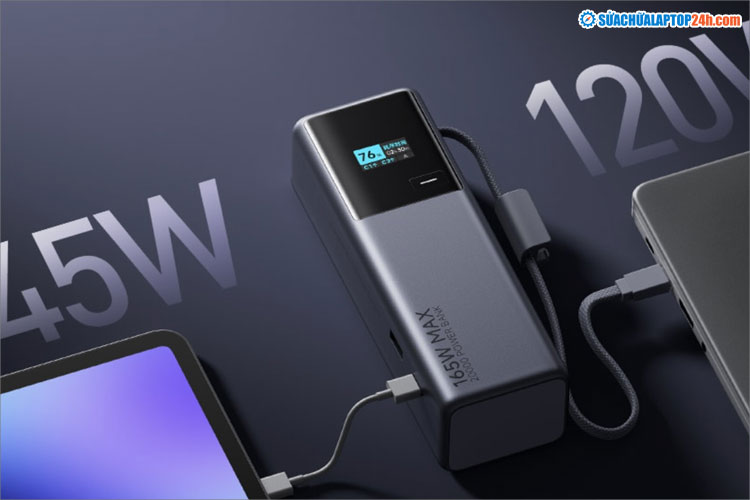 Pin dự phòng với cổng đầu ra 45W và 120W