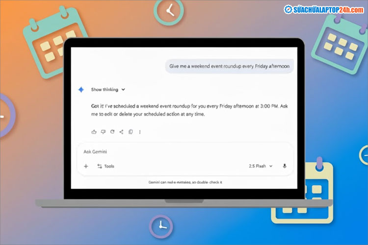 Lên lịch tự động với Gemini