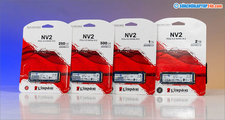 Các mức dung lượng SSD phổ biến