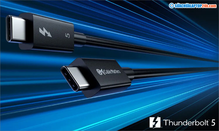 Cáp Thunderbolt với biểu tượng tia sét sẽ có E-Marker