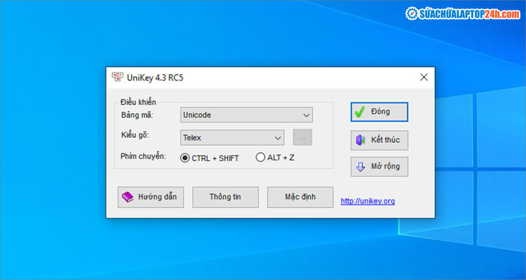 Phần mềm gõ Tiếng Việt Unikey