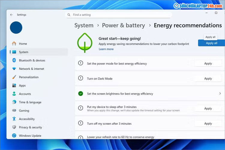 Cách tiết kiệm pin laptop nhanh nhất