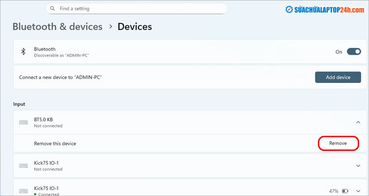 Không thể kết nối với thiết bị Bluetooth