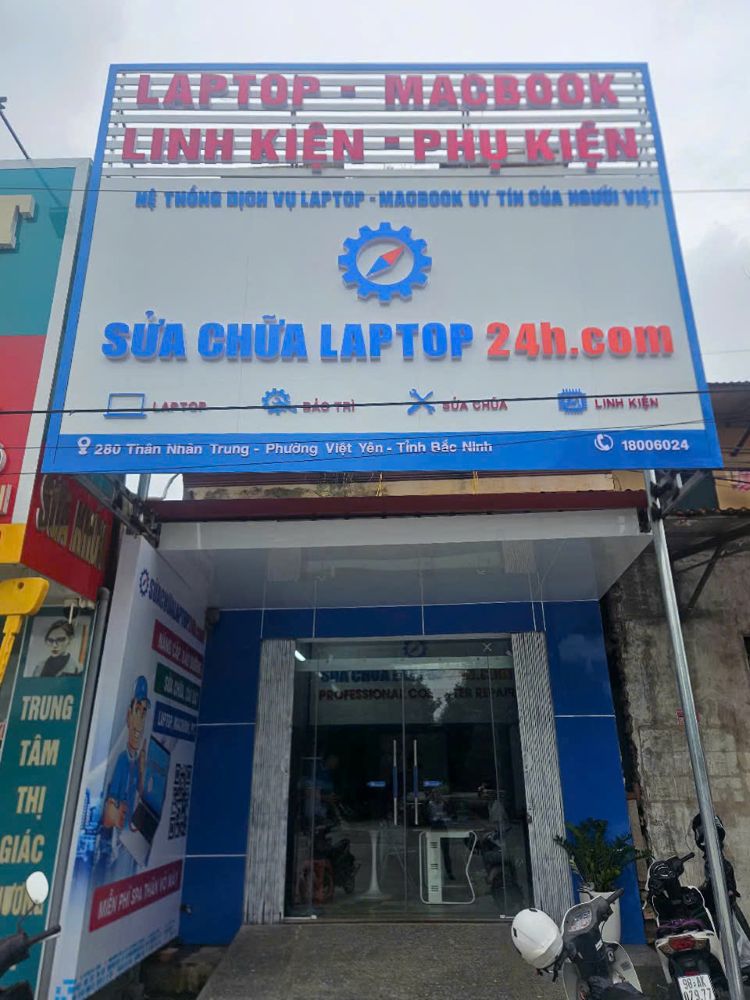 Toàn bộ mặt trước của Sửa chữa Laptop 24h Việt Yên