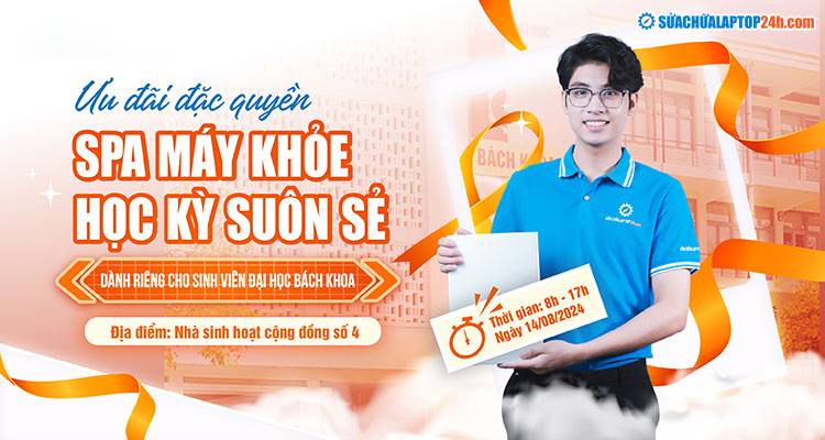 Sửa chữa Laptop 24h dành tặng nhiều ưu đãi đặc quyền cho người hiến máu tại sự kiện