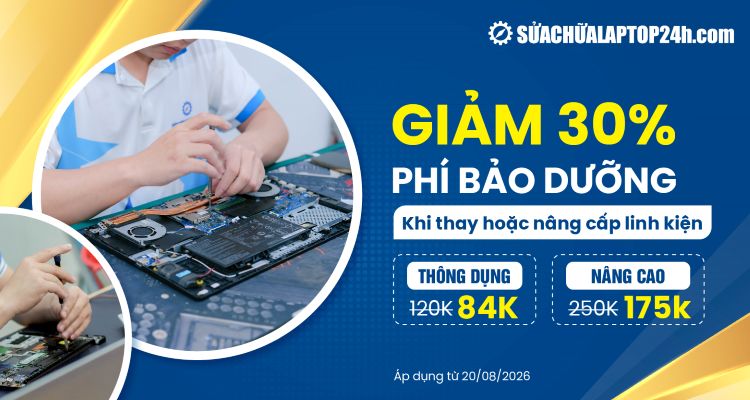 Ưu đãi giảm tới 30% chi phí bảo dưỡng