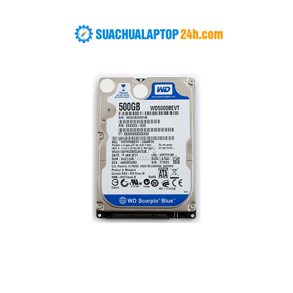 Ổ cứng HDD Western 500GB 5400rpm SATA