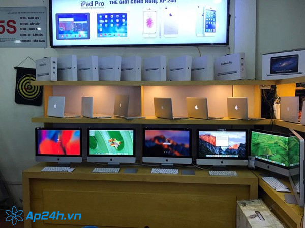 Trung tâm cung cấp tất cả các dòng iMac, iPhone, Macbook