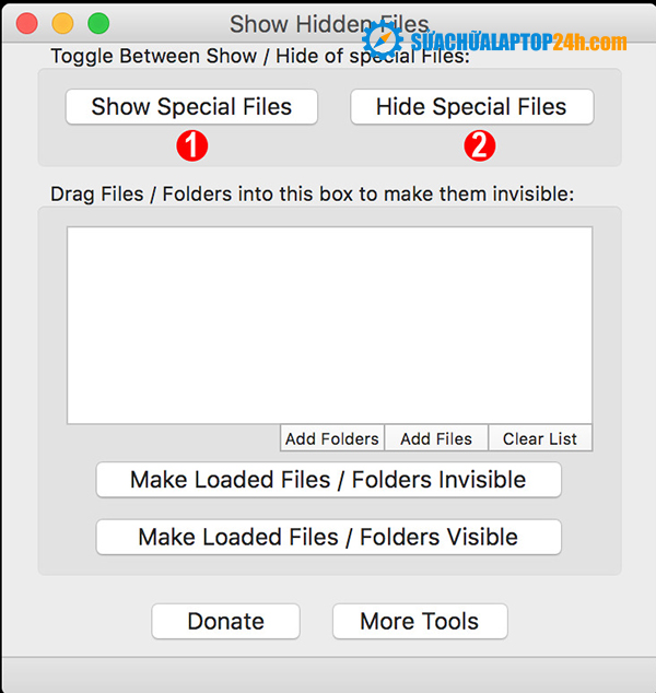 Sử dụng phần mềm ShowAllFiles để ẩn hiện file trên Mac