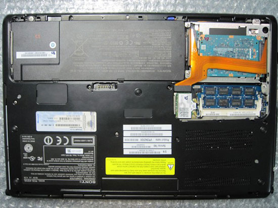 phần cứng trên mainboard Laptop Sony SA