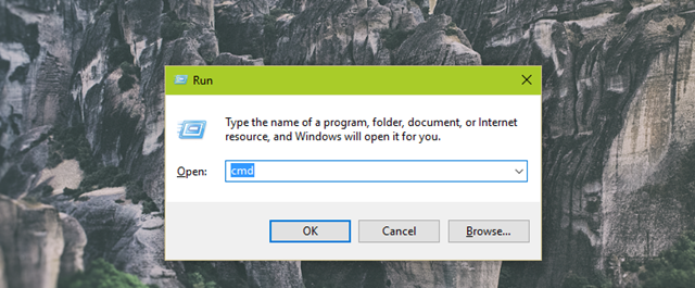 khởi động Command Prompt trên Windows