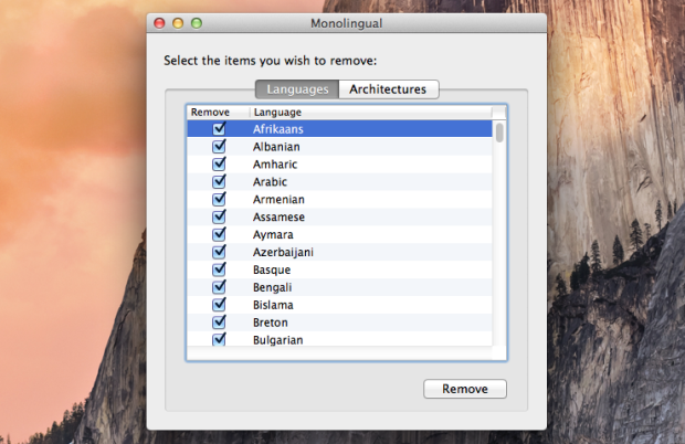 Giải phóng dung lượng ổ cứng trên máy tính Mac OS X