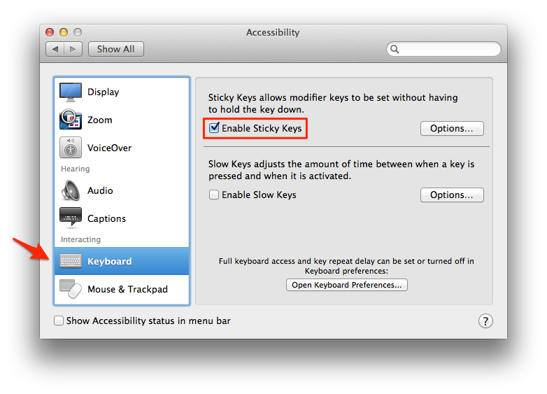 Kích hoạt chức năng "rảnh tay" trên Mac OS X