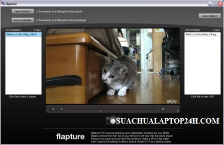 Flapture - Phần mềm Chụp hình ảnh từ Video