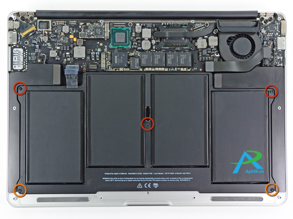 Hướng dẫn thay thế pin cho MacBook Air 13” 2012