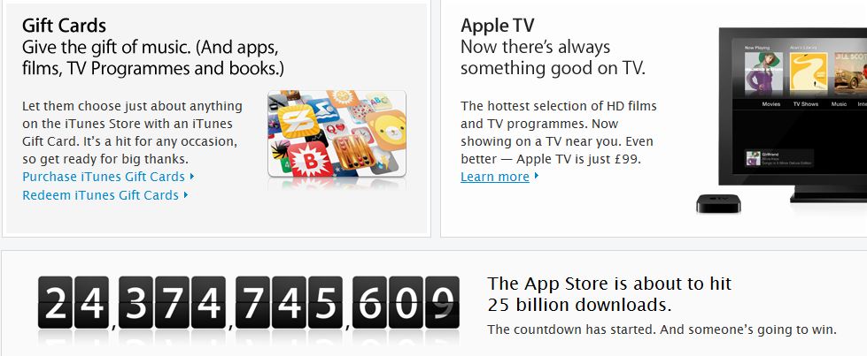 Apple App Store đạt gần 25 tỷ lượt tải