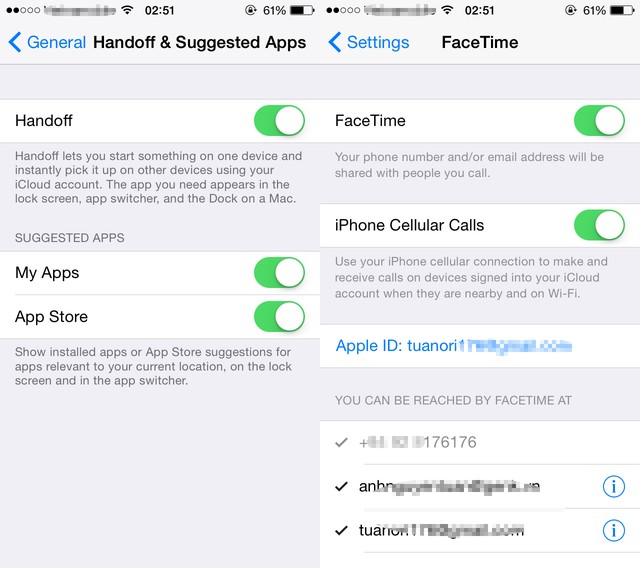 iOS 8: Làm thế nào để nhận cuộc gọi trên iPad và máy Mac?