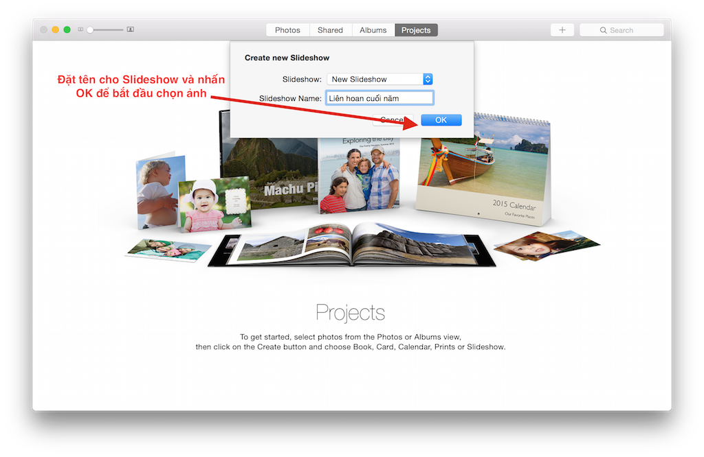 Hướng dẫn làm ảnh slideshow và xuất video trên Mac bằng Photos
