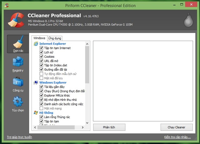 Dọn sạch máy tính với bộ 03 phần mềm miễn phí tuyệt vời