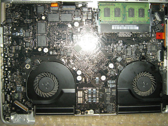 phần cứng trên mainboard macbook pro a1286 late 2008