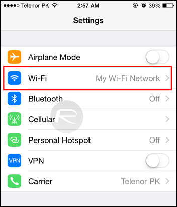 Khắc phục lỗi WiFi chậm trên các máy iOS 8/ iOS 8.1 chỉ với vài thao tác