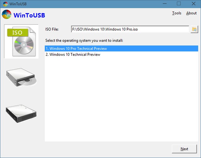 Những công cụ giúp khởi tạo phiên bản Windows 10 sử dụng trên USB