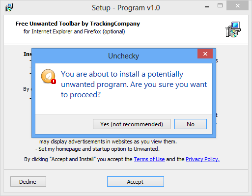 Ngăn chặn tự cài ứng dụng rác vào máy tính 