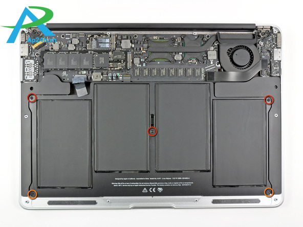 hướng dẫn thay pin cho macbook air 13 2010