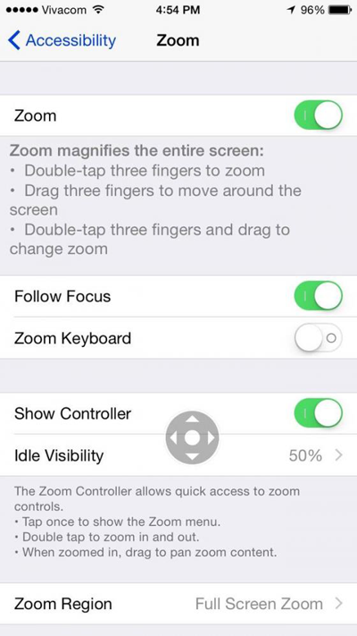 Chế độ màn hình ban đêm trên iOS 8