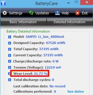 Độ chai pin của Laptop