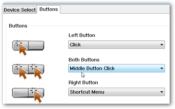 Những tác dụng của nút cuộn chuột