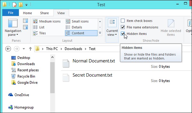 Cách ẩn thư mục và tập tin trên các hệ điều hành thông dụng hiện nay