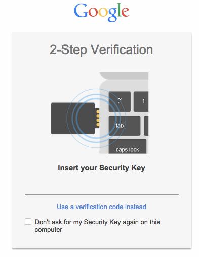 Đăng nhập dịch vụ Google an toàn hơn với Security Key