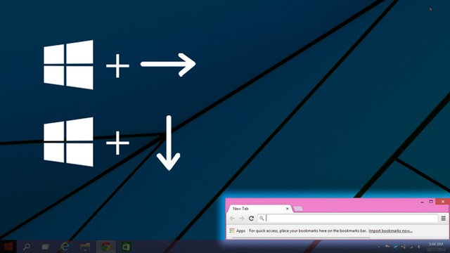 Hướng dẫn sử dụng tính năng Snap trên Windows 10 bằng phím tắt