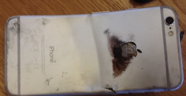 iPhone 6 bốc cháy sau khi bị uốn cong