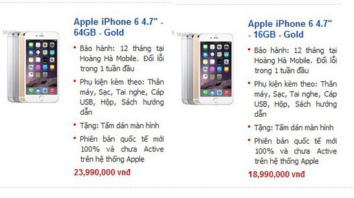 iPhone 6 xách tay cháy hàng, rục rịch tăng giá ở Hà Nội